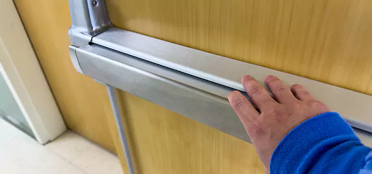 Installing a Push Bar on a Door Antioch